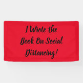 Het boek over sociale vervorming schrijven spandoek (Horizontaal)