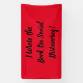 Het boek over sociale vervorming schrijven spandoek (Verticaal)