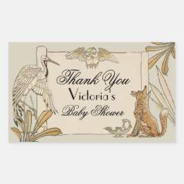 Het boek van Aesop Rechthoekige Sticker