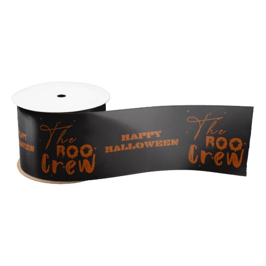 Het boek van de bemanning Halloween Boo Ribbon Satijnen Lint (Spoel)
