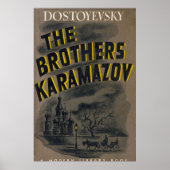 Het  boek van de Broers Karamazov Dostoevsky c Poster (Voorkant)
