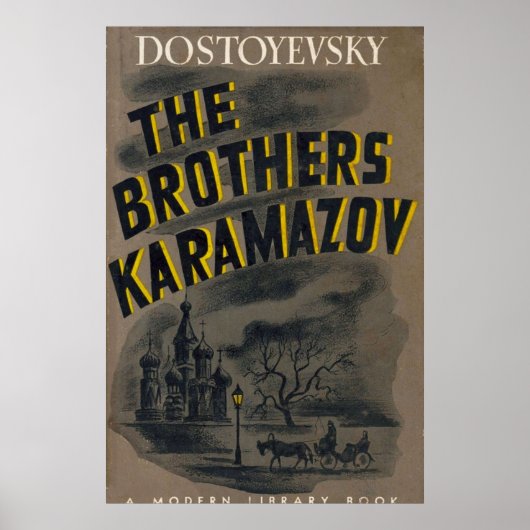 Het  boek van de Broers Karamazov Dostoevsky c Poster (Voorkant)