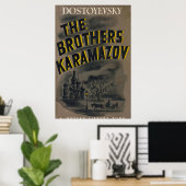 Het boek van de Broers Karamazov Dostoevsky c Poster (Thuiskantoor)