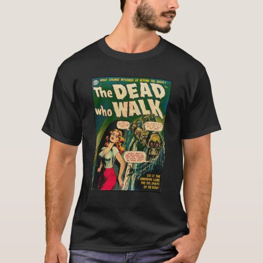 Het boek van de Dead die  horror rondloopt T-shirt (Voorkant)