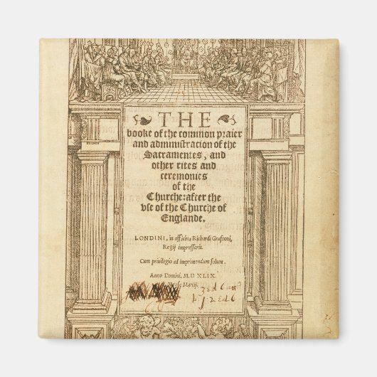 "Het boek van de gemeenschappelijke gebedden" Magneet (Voorkant)