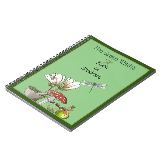 Het boek van de groene heks over schaduwen notitieboek (Linkerzijde)