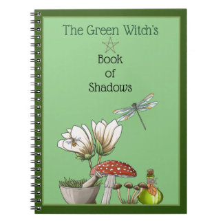 Het boek van de groene heks over schaduwen notitieboek