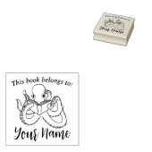 Het boek van de octopus rubberstempel (Gestempeld)