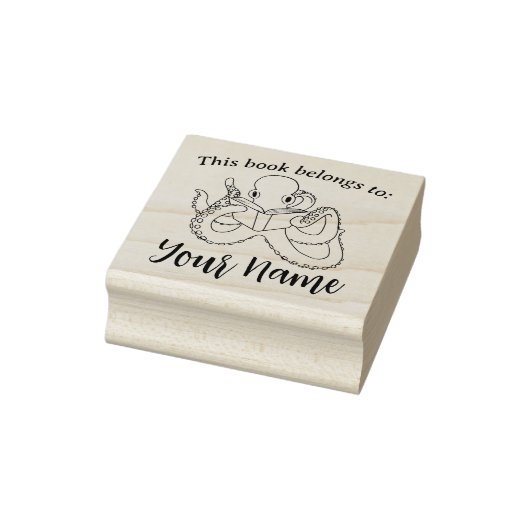 Het boek van de octopus rubberstempel (Stempel)