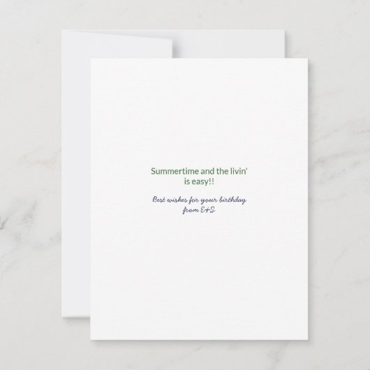 Het boek van de zomerdame in de hammock-aankondigi aankondiging (Achterkant)