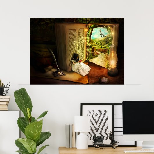 Het boek van geheimen poster (Thuiskantoor)