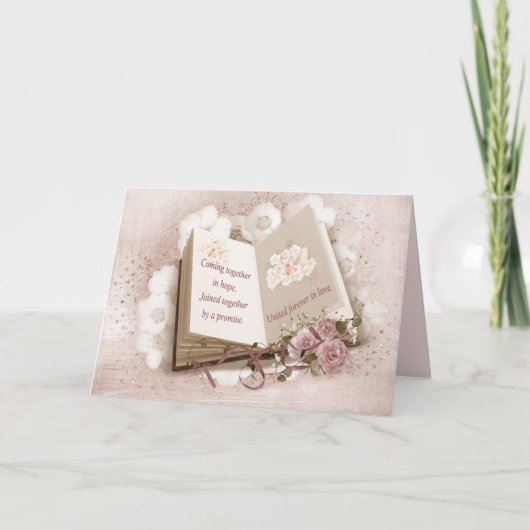 Het Boek van het huwelijk met Citaat Kaart (Voorkant)