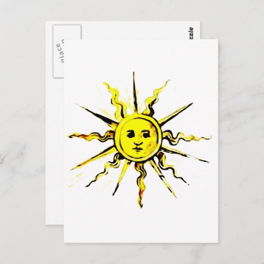 het boek van nostradamus , dat aan de zon is onttr briefkaart (Voorkant / Achterkant)