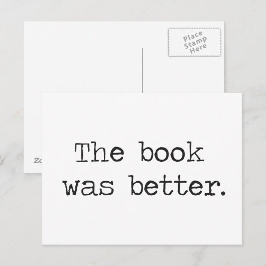 Het boek was beter briefkaart (Voorkant / Achterkant)