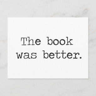 Het boek was beter briefkaart