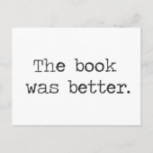 Het boek was beter briefkaart (Voorkant)