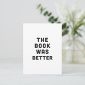 Het boek was beter briefkaart (Staand voorkant)