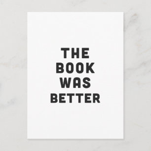 Het boek was beter briefkaart