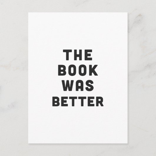 Het boek was beter briefkaart (Voorkant)