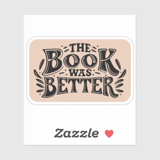 Het boek was beter - Dark Academia esthetisch Sticker (Vel)