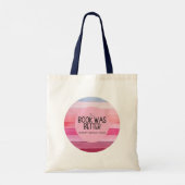 Het boek was beter (elke keer) tote bag (Achterkant)