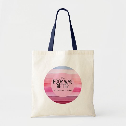 Het boek was beter (elke keer) tote bag (Voorkant)
