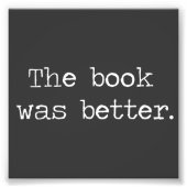 Het boek was beter foto afdruk (Voorkant)