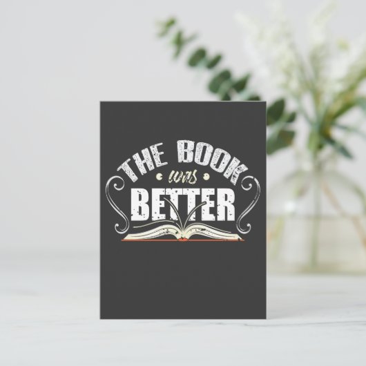 Het boek was beter - grappig librarian briefkaart (Staand voorkant)