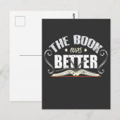 Het boek was beter - grappig librarian briefkaart (Voorkant / Achterkant)