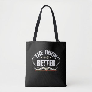 Het boek was beter - grappig librarian tote bag