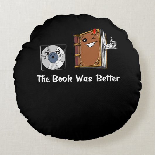 Het boek was beter literatuurlezen rond kussen (Voorkant)