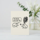 Het boek was beter muizenBriefkaart Briefkaart (Staand voorkant)