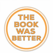 Het boek was beter sticker (Voorkant)
