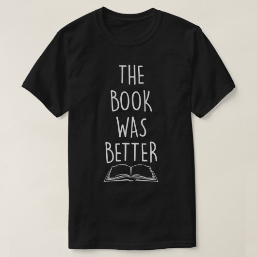 Het boek was beter t-shirt (Design voorkant)