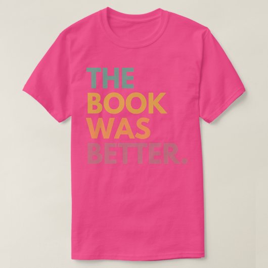 Het boek was beter t-shirt (Design voorkant)