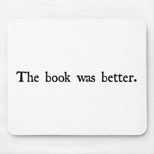 Het boek was betere producten. muismat (Voorkant)