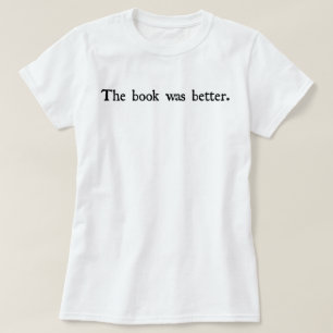 Het boek was een beter shirt