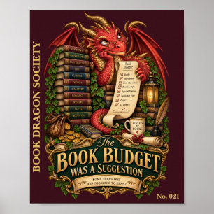 Het Boekbudget Was Een Suggestie Boekendragon Poster