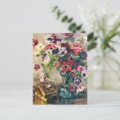 Het boeket van anemonen | Luce Boyals Briefkaart (Staand voorkant)