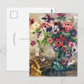Het boeket van anemonen | Luce Boyals Briefkaart (Voorkant / Achterkant)