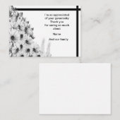 Het boeket van bloemen dank u kaarten notitiekaartje (Voorkant / Achterkant)