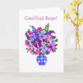 Het boeket van Bloemen wordt goed Kaart - Bewoners (Gele Bloem)