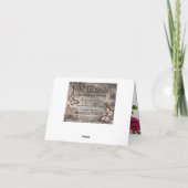 Het Boeket van de Herfst van Boho Bloemen dankt u Bedankkaart (Achterkant)