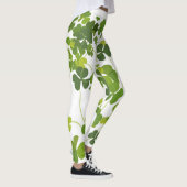 Het boeket van de klaver, st Patrick dag, groene Leggings (Rechts)