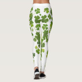 Het boeket van de klaver, st Patrick dag, groene Leggings (Achterkant)