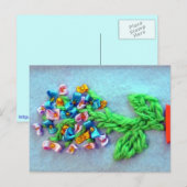 Het boeket van de lente van bloemen briefkaart (Voorkant / Achterkant)