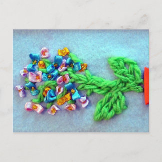 Het boeket van de lente van bloemen briefkaart