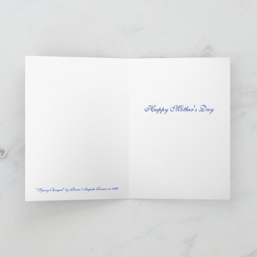 Het Boeket van de Lente van het moederdag - Kaart (Binnen)