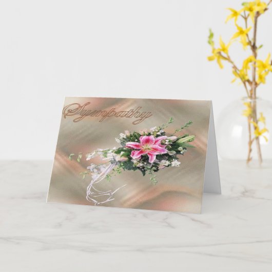 Het Boeket van de sympathie Kaart (Gele Bloem)