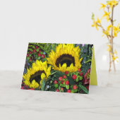 Het Boeket van de zonnebloem! Kaart (Gele Bloem)